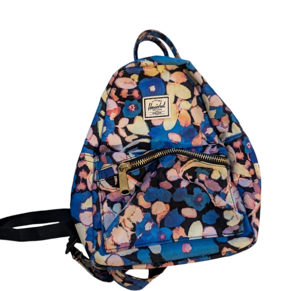 Herschel Supply Company Women's Floral Backpack - Blue and Pink - Picture 3 of 6